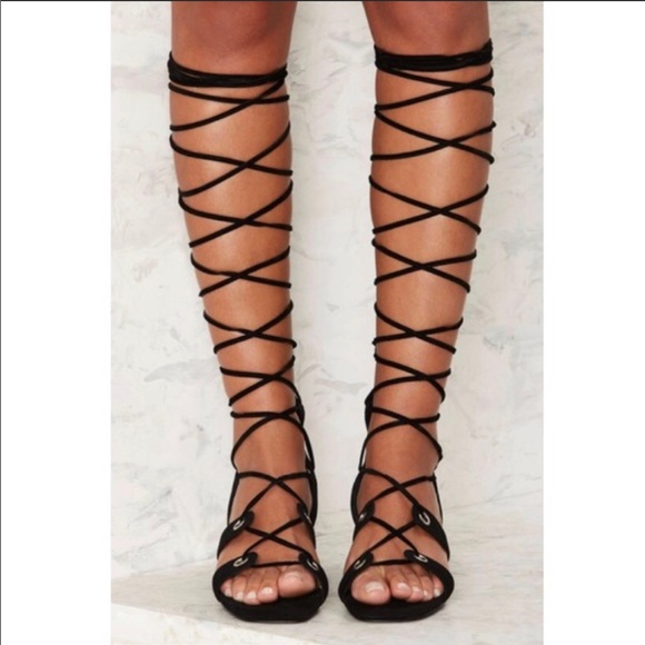 Jeffrey Campbell Bryndis Suede Gladiator Sandal, 6 - Picture 1 of 7